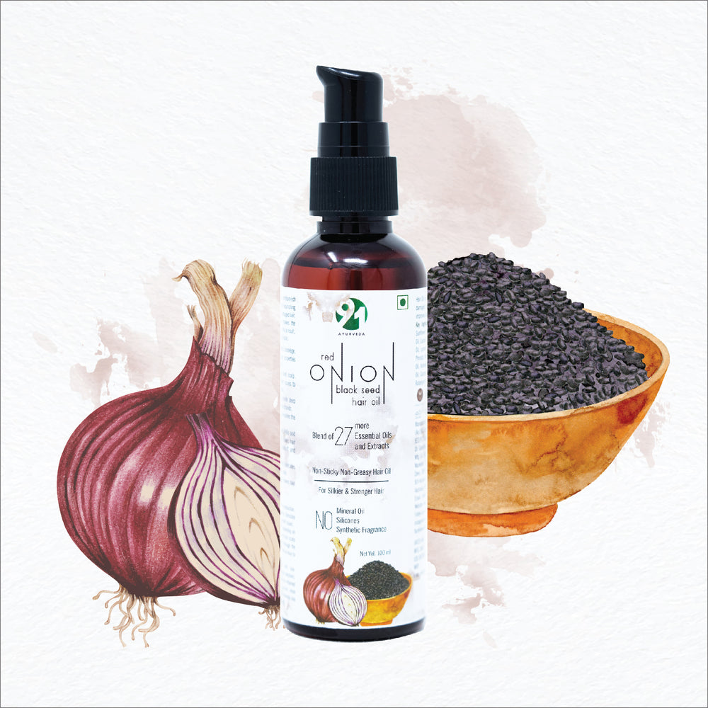 Spectacular Onion Black Seed Hair Oil Scene in 4K Spectacular Onion Black Seed Hair Oil Scene in 4K